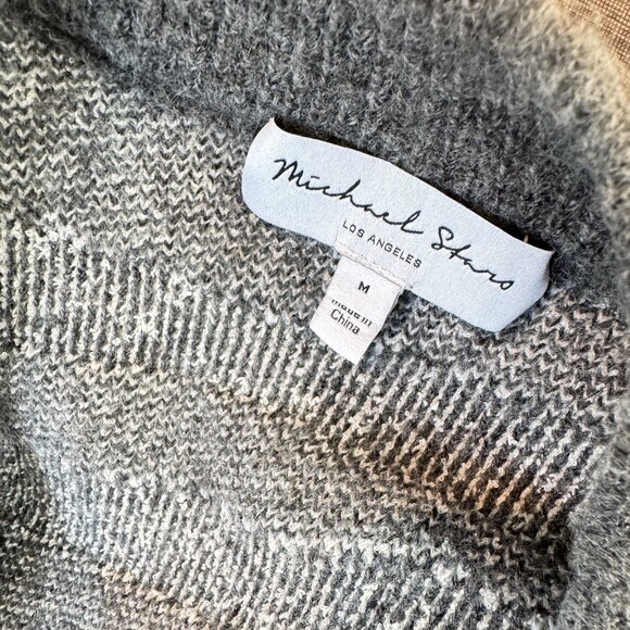 NEW Michael Stars Charcoal Combo Nell Cardigan Sweater - Picture 3 of 10